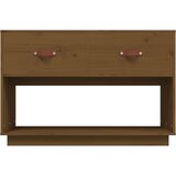 The Living Store ormarić smeđa boja meda 90x40x60 cm od masivne borovine | shoptok.hr