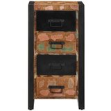 vidaXL Predalčnik Multicolor 40x40x90 cm Masivni les Reclaimed | Shoptok.si