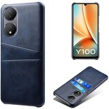 INORCO Ovitek za telefon z zaščito pred padci za vivo Y100 5G, dvojne reže za kartice, PU usnjen ovitek za osebni računalnik, (22034499) Cene