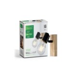 Greentech RETRO ZIDNA SVETILJKA E27 DRVO-METAL | Eponuda.com