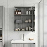  Kupaonski ormar s ogledalom Siva Sonoma 50 x 14,5 x 70 cm | shoptok.hr