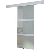  Klizna vrata od stakla i aluminija 178 cm srebrna | shoptok.hr