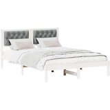  Konstrukcija postelje Svetlo siva 150 x 200 cm blago, (5000084243) | Shoptok.si