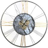  Zidni sat Home ESPRIT Bijela zlatan Metal 140 x 9 x 140 cm | shoptok.hr