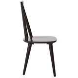 Ellos Home Črni barski stoli v kompletu 2 ks iz masivnega kavčukovca (višina sedeža 45 cm) Jolina – | Shoptok.si