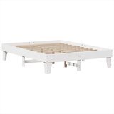 vidaXL Posteljni okvir brez vzmetnice bel 140x200 cm trdna borovina | Shoptok.si