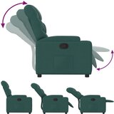  Naslonjač od tkanine tamnozeleni | shoptok.hr