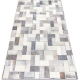 RugsX Preproge Preproga PATCHWORK 21723 siv - Goveja koža, 160x230 cm Siva | Shoptok.si