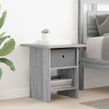  Nočna omarica 2 pcs Siva Sonoma 41 x 40 x 45 cm Konstruiran les, (5000233584) | Shoptok.si