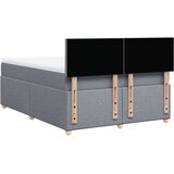  Krevet s oprugama i madracem svjetlosivi 140x190 cm od tkanine | shoptok.hr