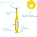 Frida fridababy® trokutasta četkica za zube za bebe toothhugger yellow | shoptok.hr