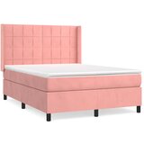 Maison Chic Box spring postelja - Vzmetna postelja z vzmetnico roza 140x190 cm žamet SL16164, (21881939) | Shoptok.si