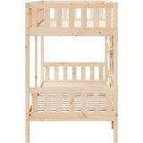  Krevet na kat 75 x 190 cm od masivne borovine | shoptok.hr