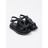 GOODIN Black leather elegant platform sandals | Shoptok.si