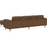  Set sofe 3 pcs Smeđa Umjetna nubuk koža | shoptok.hr