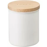 YAMAZAKI bijela kutija s poklopcem od bambusa Tosca, ø 9,5 cm