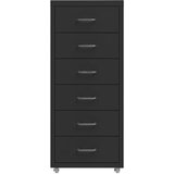 Furnova Premična arhivska omara črna 28x41x69 cm kovinska, (21919614) | Shoptok.si