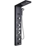 Wanmivezlo LED tuš panel, temperaturno občutljiv, masažni curki, 8009 črn, (5000159220) | Shoptok.si