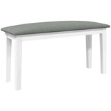 vidaXL Klupa 90 cm bijela puna drvena guma | shoptok.hr