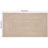  Tepisi za područja Prirodna i bijela 80 x 150 cm Juta | shoptok.hr