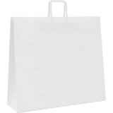  Papirnate vrećice 250 kom s ručkama bijele 54x15x49 cm | shoptok.hr