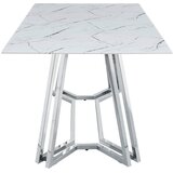 MID.YOU JEDILNA MIZA, bela, barve kroma | Shoptok.si