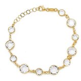 Victoria Cruz gold narukvica sa swarovski kristalima ( a0692-07dp )