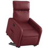  Naslonjač na podizanje od umjetne kože crvena boja vina | shoptok.hr