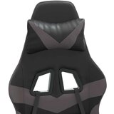  Okretna igraća stolica s osloncem crno-siva od umjetne kože | shoptok.hr