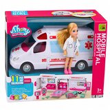  Foldable Ambulance For Dolls Hospital Mini Doll Accessories 11 pcs. | Shoptok.si