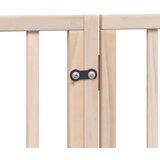 vidaXL Ograda za pse z vrati zložljiva 10 panelov 800 cm topolovina | Shoptok.si