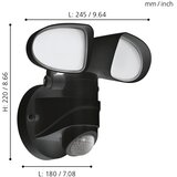 Eglo Pagino spoljna reflektor, led, 15w, 1600lm, sa senzorom, crna | Eponuda.com