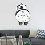 Smania PandaTime™ plešući LED zidni sat sa pandom | Eponuda.com