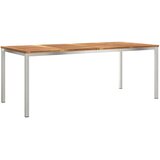 Vanjski set za objedovanje 9 pcs Smeđa Čvrsto teak drvo | shoptok.hr