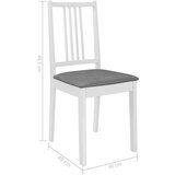  5-dijelni blagovaonski set od MDF-a bijeli | shoptok.hr