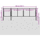  Vrtna vrata Čelik 400x100 cm Antracit | Eponuda.ba
