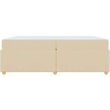  Okvir kreveta s madracem s madracem Krema 200 x 200 cm tkanina | shoptok.hr