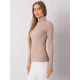 RUE PARIS Blouse-RV-BZ-7182.01P-dark beige | Shoptok.si
