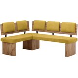 Cantus KOTNA KLOP, tekstil, leseni material barve hrasta, gorčično rumena | Shoptok.si