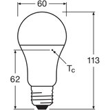  Komplet 10x LED sijalica CLASSIC A75 E27/10W/230V 4000K - Osram Slike