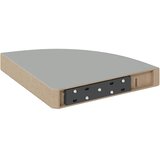  Plutajuća kutna polica siva 25 x 25 x 3,8 cm MDF | shoptok.hr