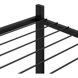  Stalak za cvijeće s kotačima 83 x 25 x 83,5 cm crni željezni | Eponuda.ba
