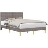  Okvir za krevet Sivosmeđa 120 x 200 cm Tkanina - Sivosmeđa 120 x 200 cm | shoptok.hr