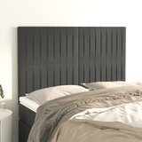  Uzglavlje tamno sivo 144x5x118/128 cm baršunasto | shoptok.hr