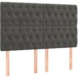  box spring s madracem LED tamnosivi 180x200 cm baršun | shoptok.hr