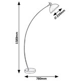 Rabalux otto podna lampa, mat crna , E27 40W podna rasveta | Eponuda.com