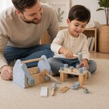 Ginger Home dečija drvena kutija za alat, mini radionica sa 22 dela, plava ( W03D286 ) | Eponuda.com