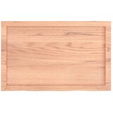  Kupaonska radna ploča svjetlosmeđa 80x50x(2-6) cm masivno drvo | shoptok.hr