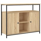  The Living Store Komoda sonoma hrast 100x35x80 cm inženirski les - Komoda, (21444868) | Shoptok.si