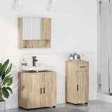  Set namještaja za kupaonicu 3 kom. Sonoma hrast 61 x 35 x 64 cm | shoptok.hr